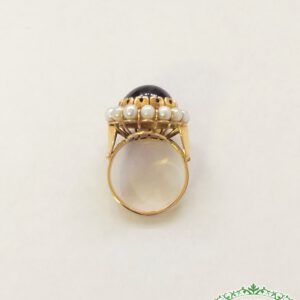 18ct amethyst and pearl ring ed 3